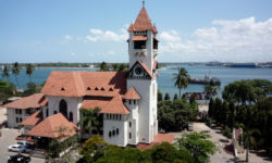 Africa, Tanzania, Dar es Salaam, Church, Ocean, Building